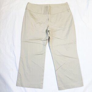 Express Design Studio Beige Editor Capri Pants Womens Size 8 Blend Workwear